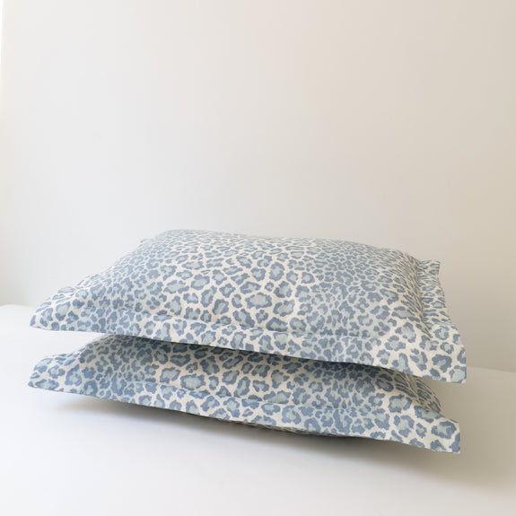 Panthera Pardus Cushion Blue