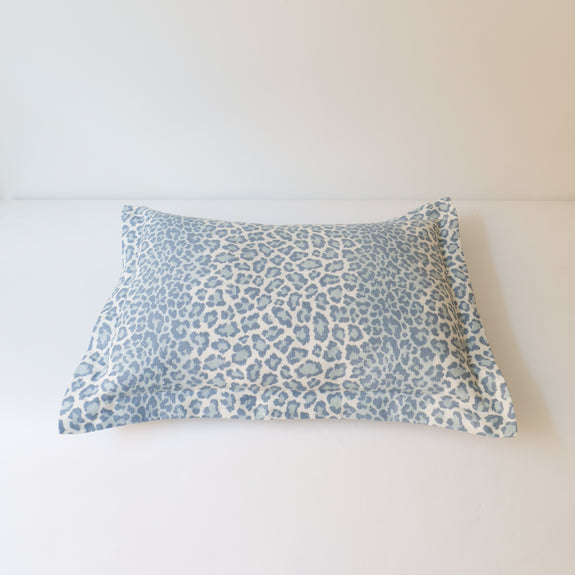 Panthera Pardus Cushion Blue